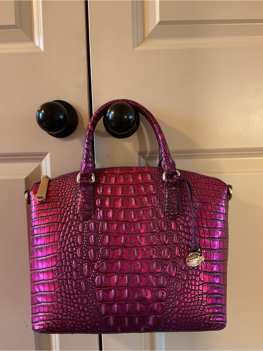 Brahmin Purple Potion Duxbury Satchel